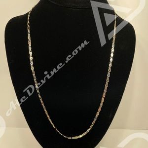 Tri-colored Valentino chain (gold plated)